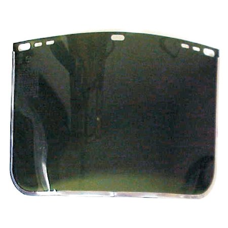 POWERWELD Dark Green Face Shield, Bound with Aluminum Band, 8" x 12" 824BDG
